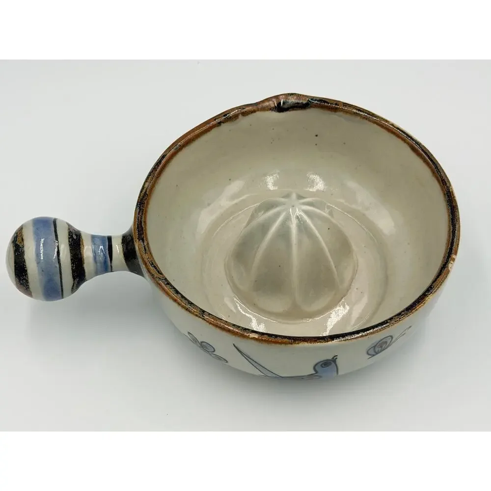 Folk-Art Ken Edwards Mexican El Palomar Tonala Hand Painted Citrus Juicer